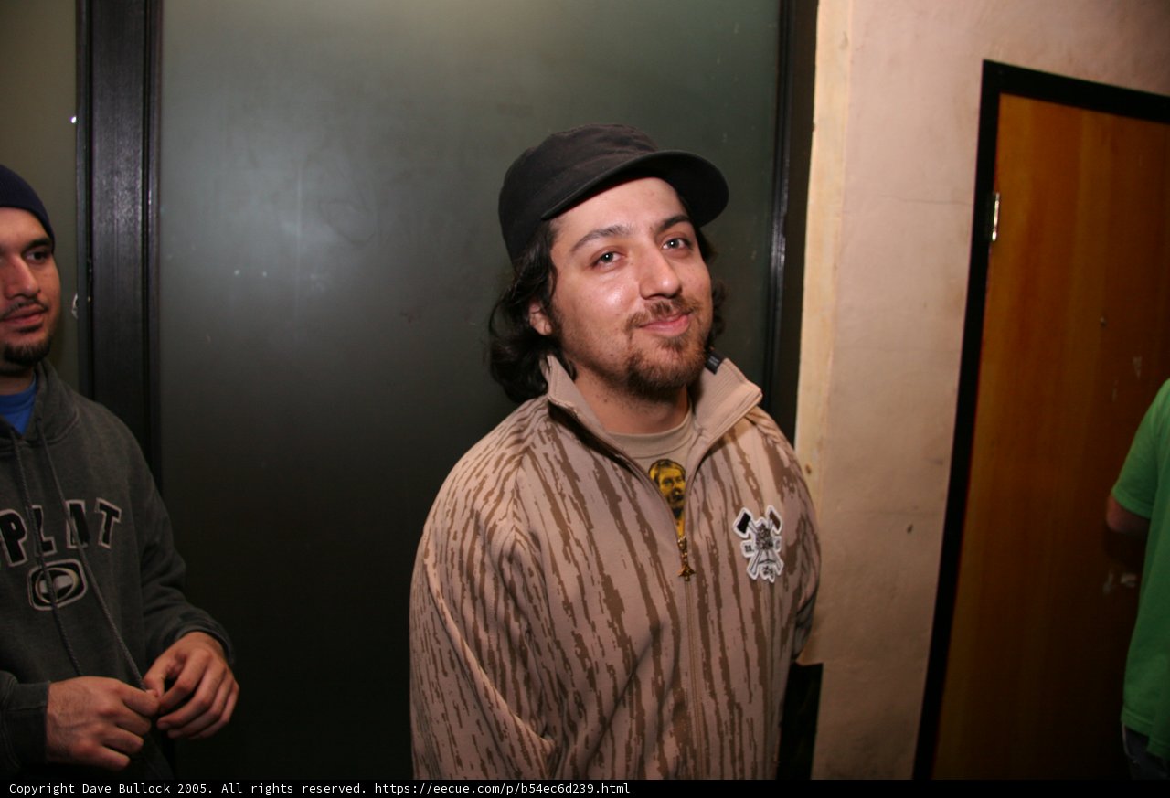Eddie R looking dapper in his hat