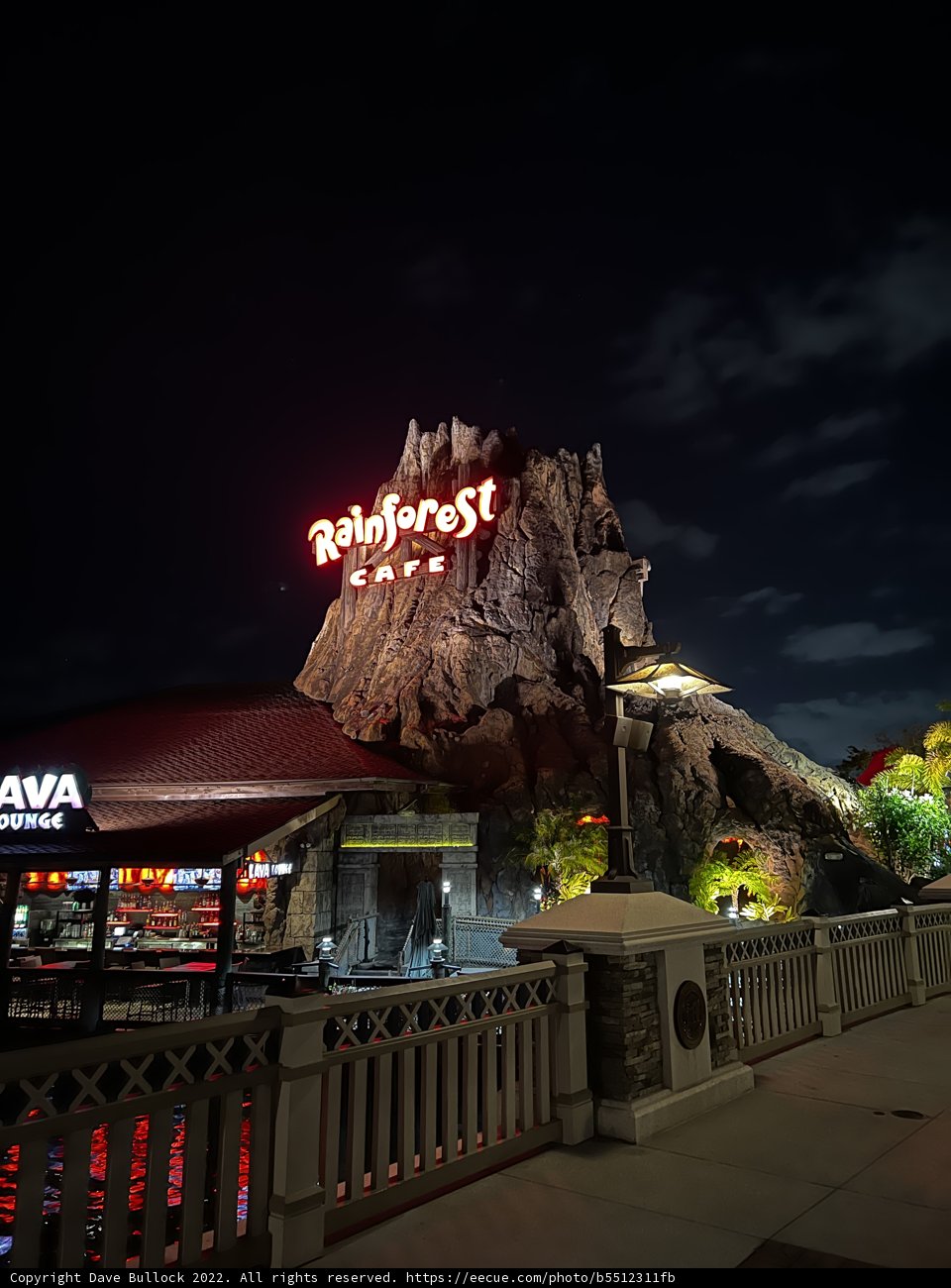Majestic Rock Formation at Walt Disney World