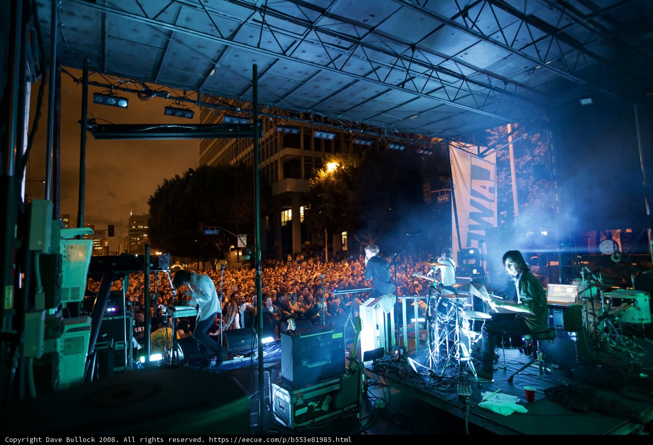 Night Rock Concert with Energetic Crowd