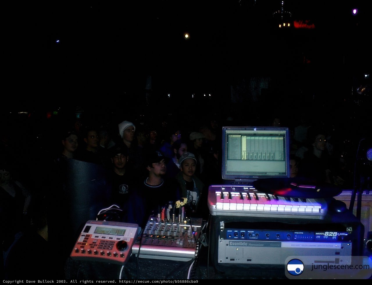 Nightclub Performance with Electronic Equipment