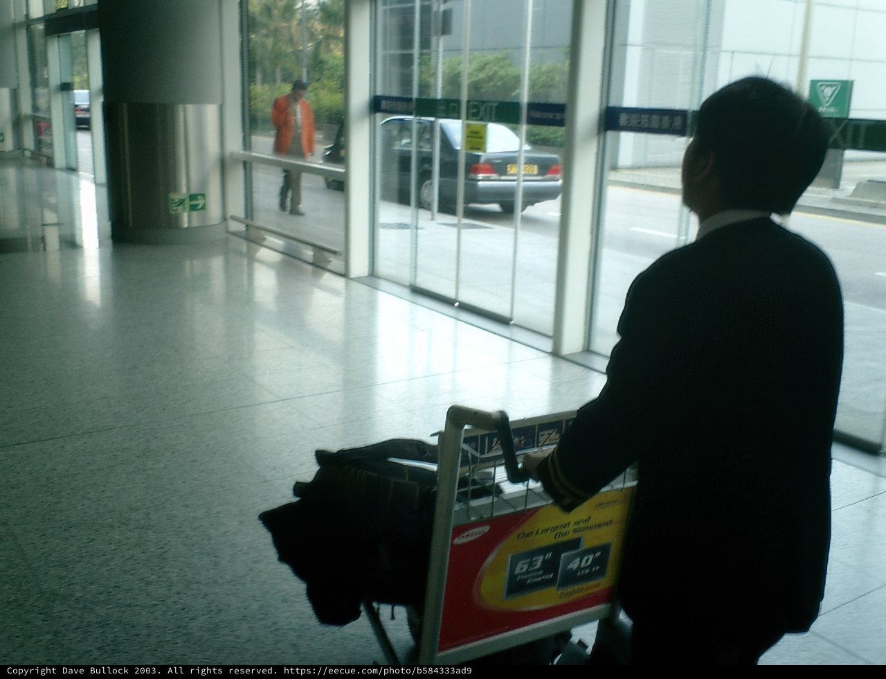Pushing Luggage at King's Park Terminal