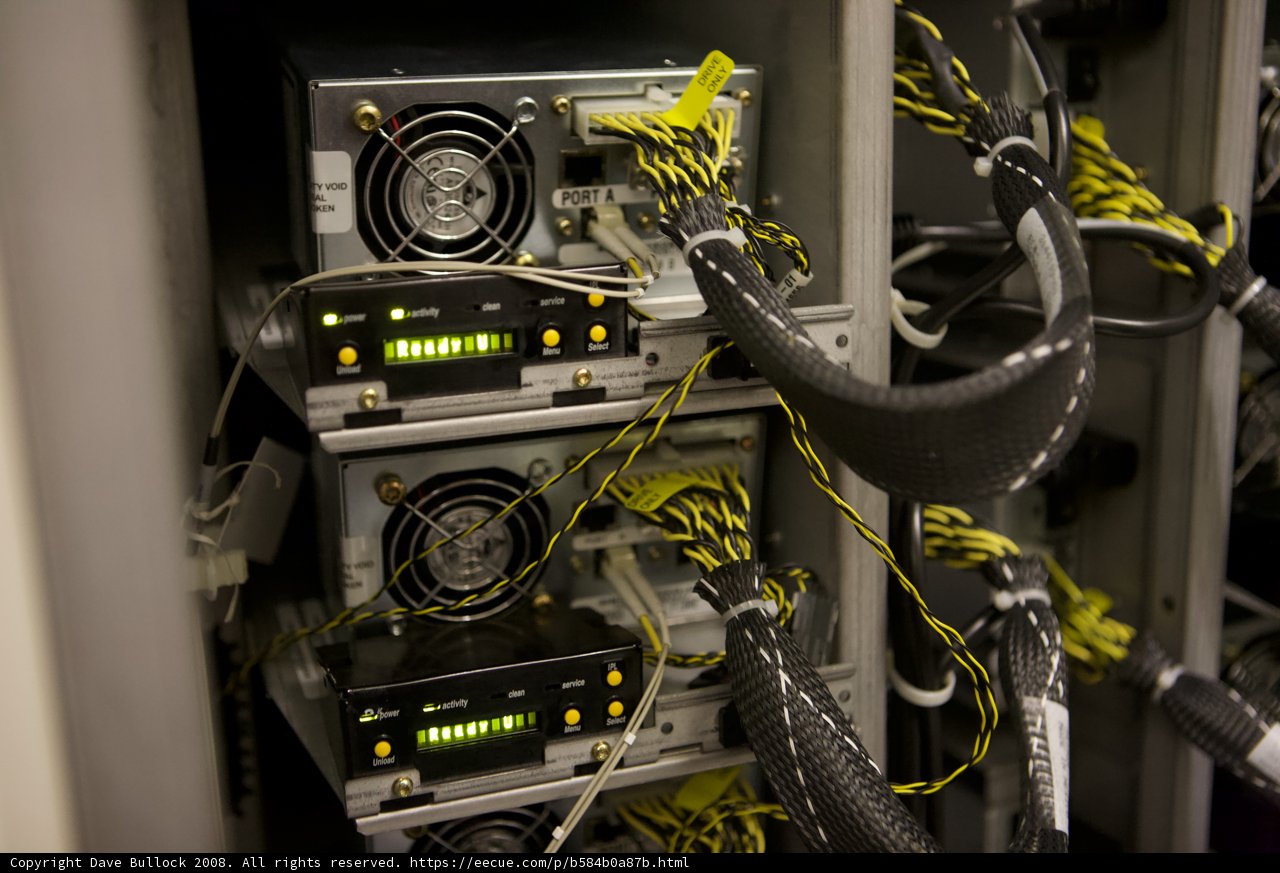 A Rack of Computer Wires and Cables