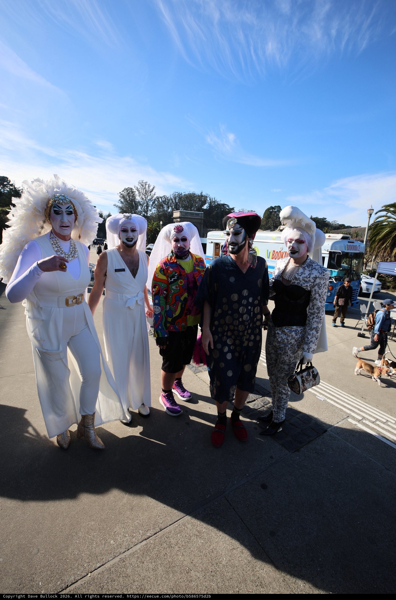 Drag Queens Gather at Outdoor Celebration Event