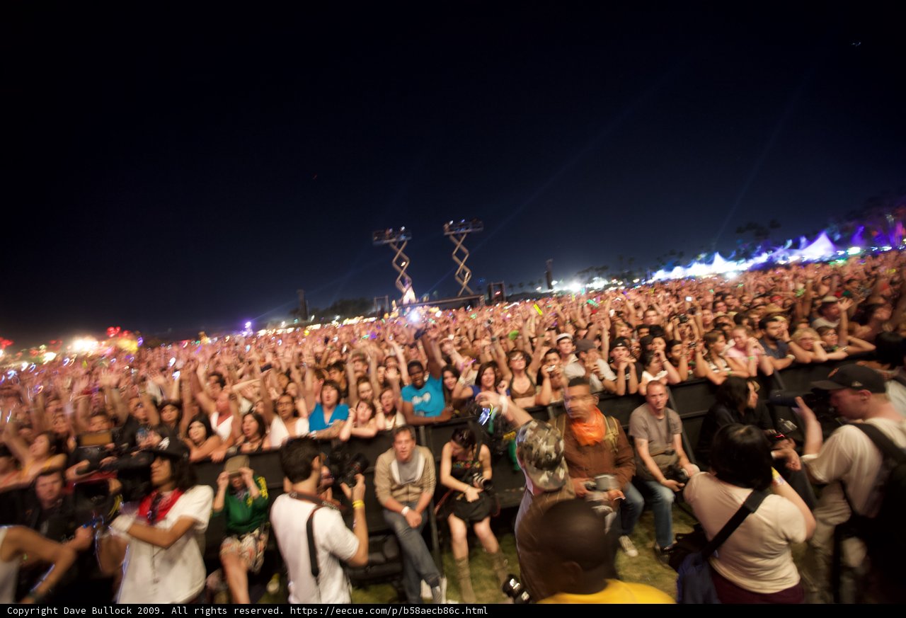 Nightlife at Coachella Music Festival