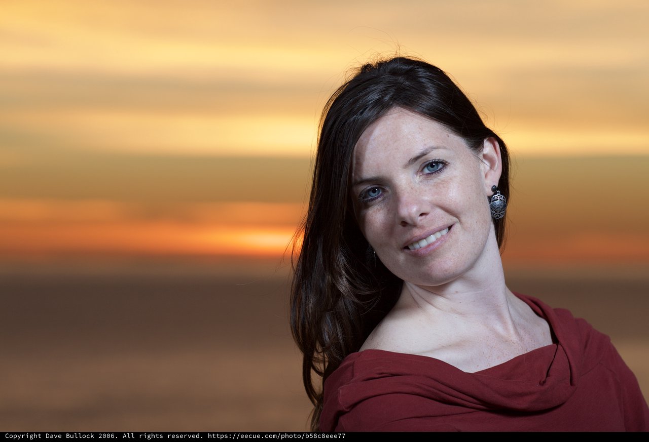 Portrait of Penelope at Golden Hour Sunset
