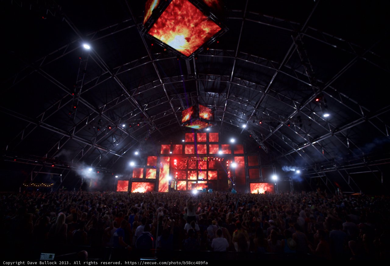 Epic Light Show on Coachella's Main Stage