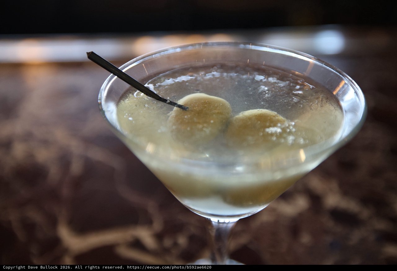 Lychee Martini with Fresh Fruit Garnish