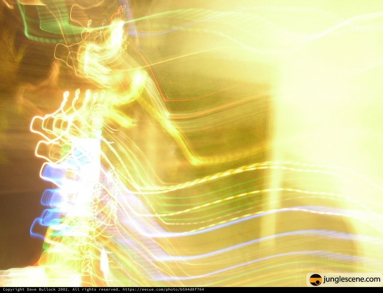 Blurring the lines of light: A captivating light painting