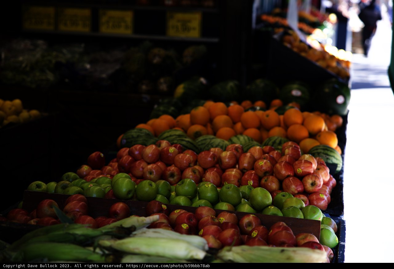 Vibrant Fruit Stand Extravaganza