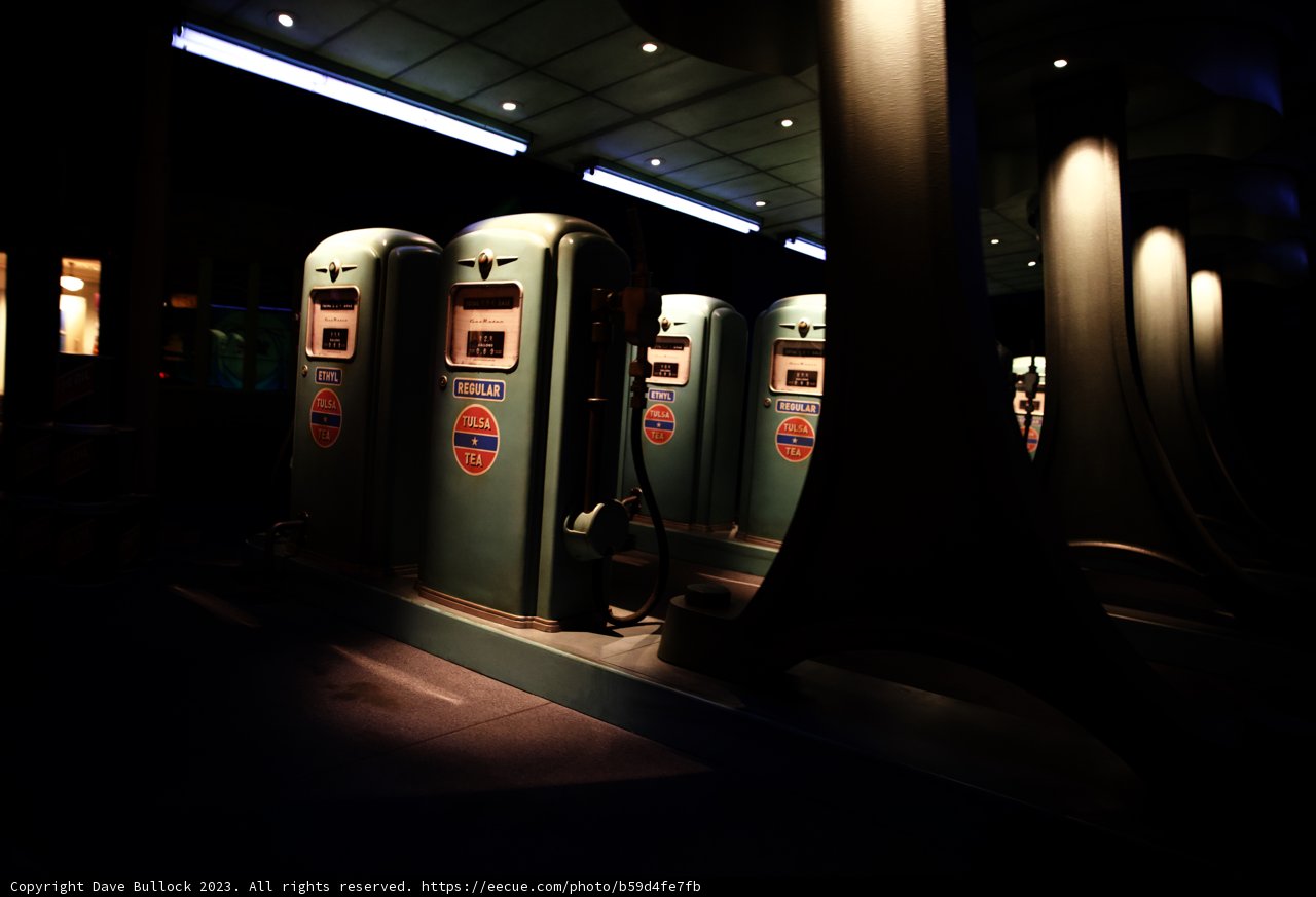 Mysterious Gas Pumps in the Dark