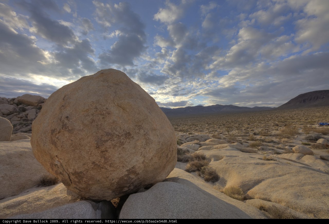 Majestic Rock atop Desert Boulder