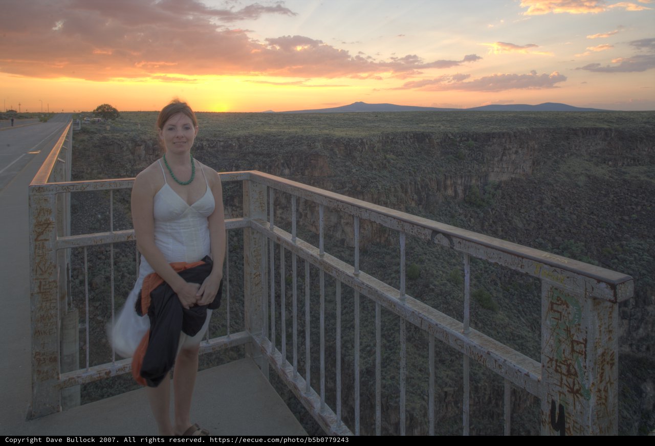 Sunset Over Rio Grande Gorge, New Mexico