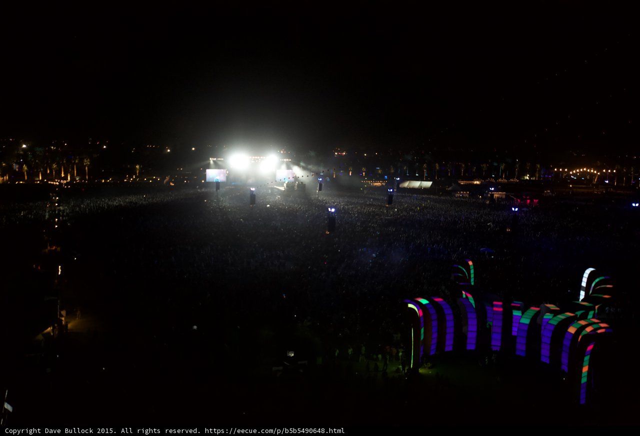 Electric Metropolis: Nighttime Concert Crowd