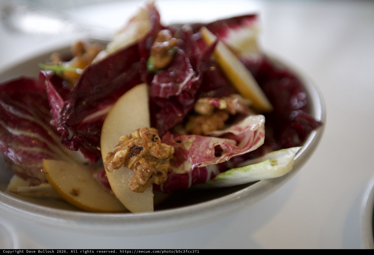Elegant Radicchio Salad with Pears and Candied Walnuts
