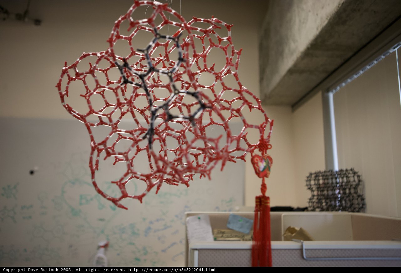 Hanging Sphere Chandelier in Red and White