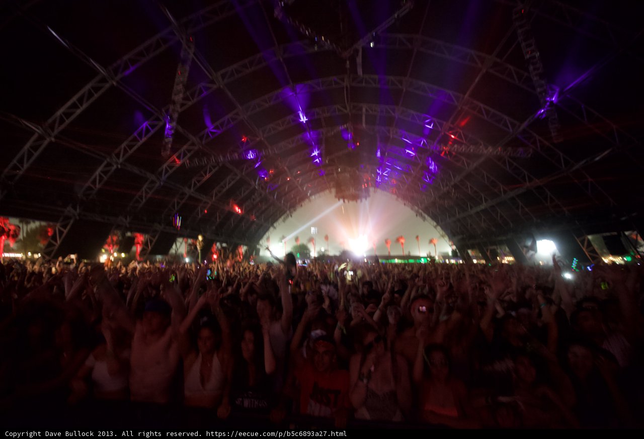 Coachella Crowd with Hands Up
