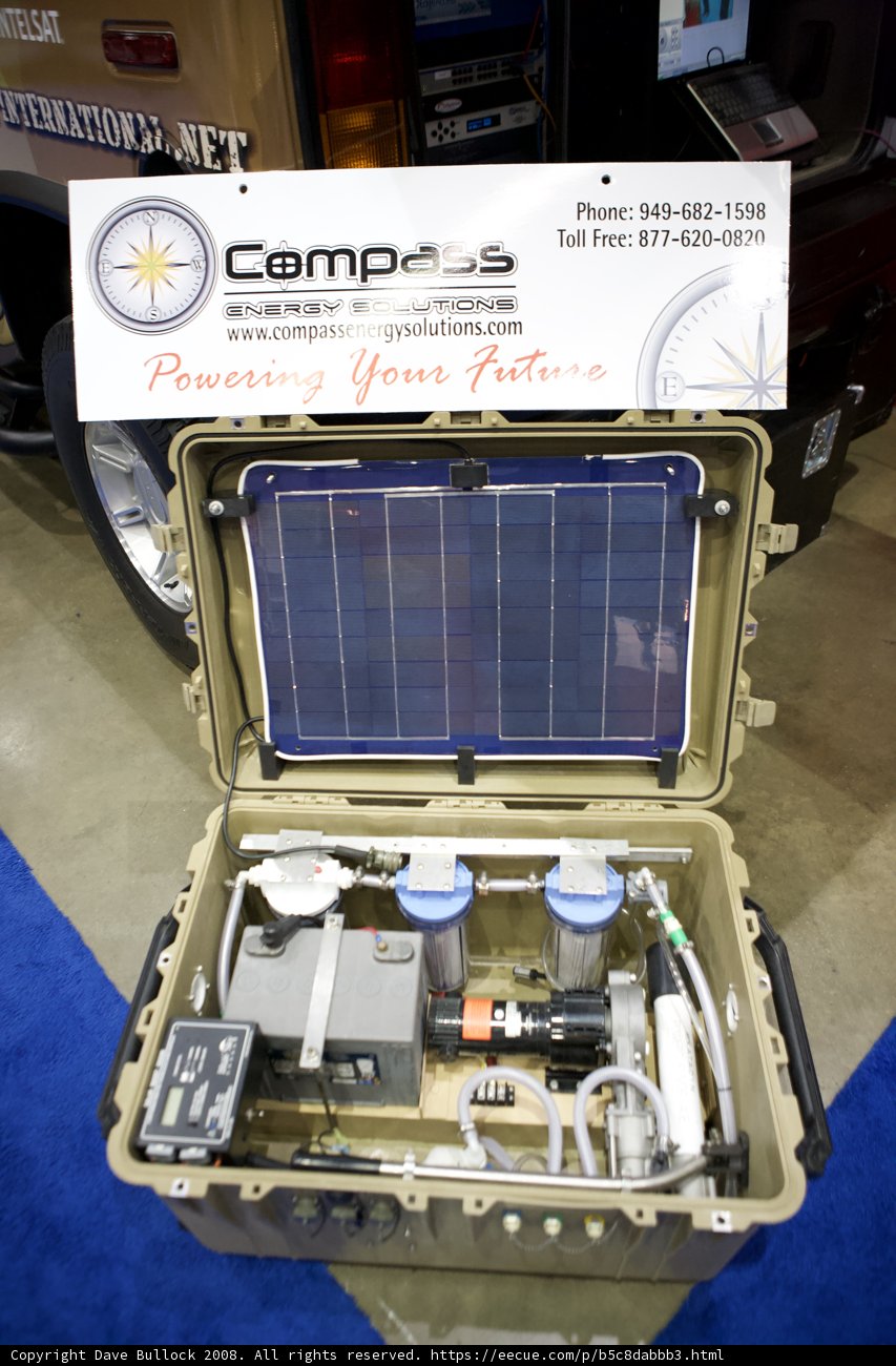 Solar-Powered Water System Packed in a Case
