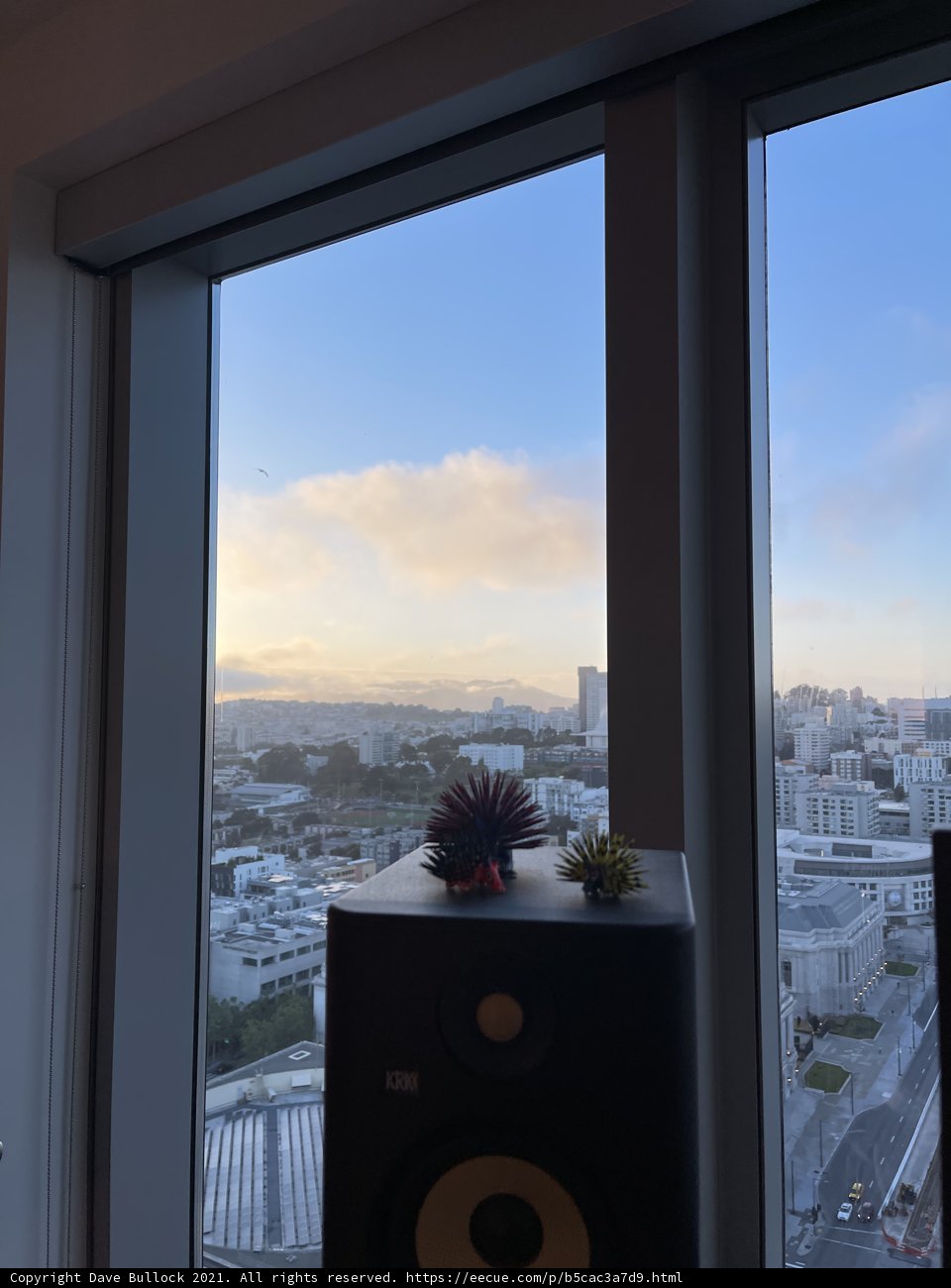 Cityscape View from a Window