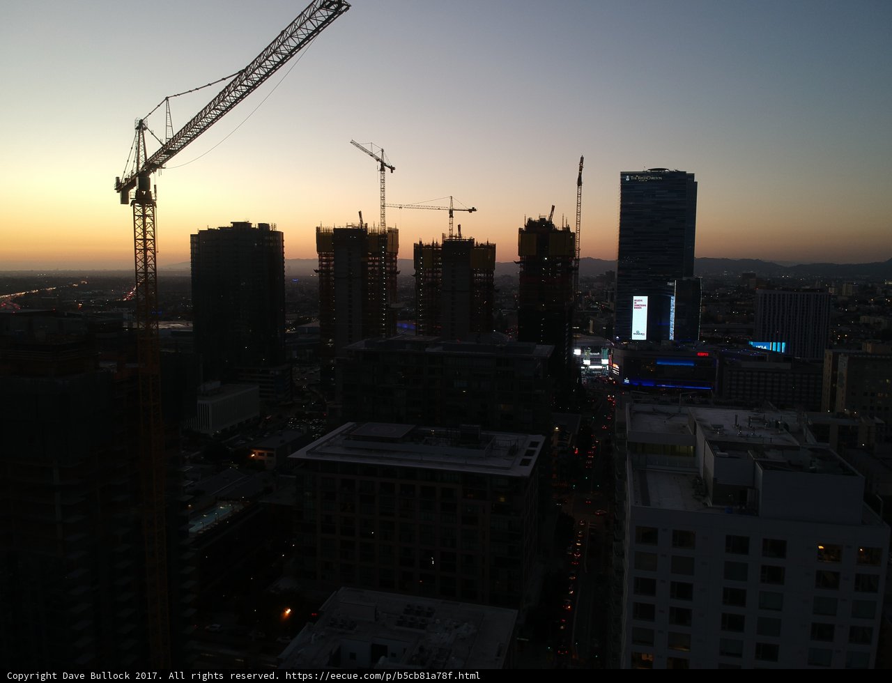 Sunset over the Metropolitan Cityscape
