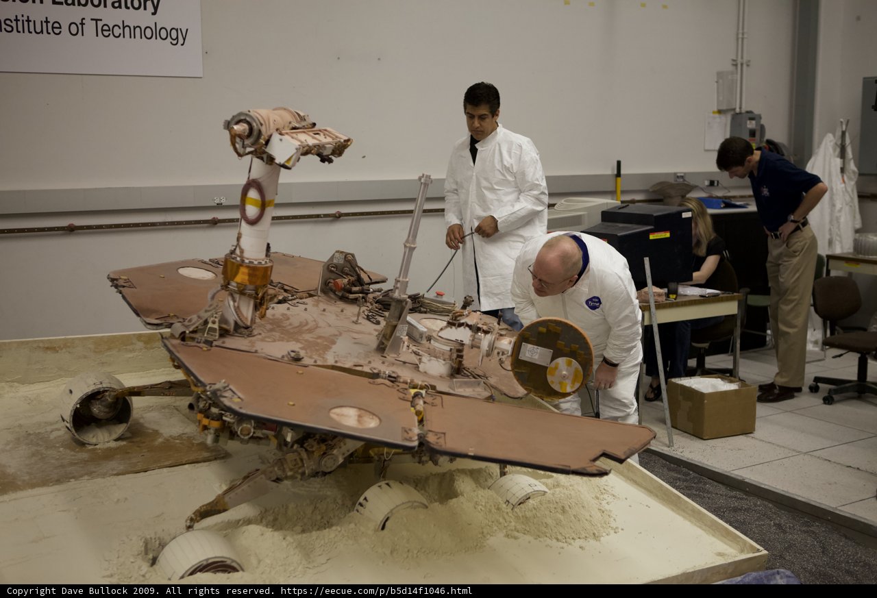 Examining the Unstuck Mars Rover