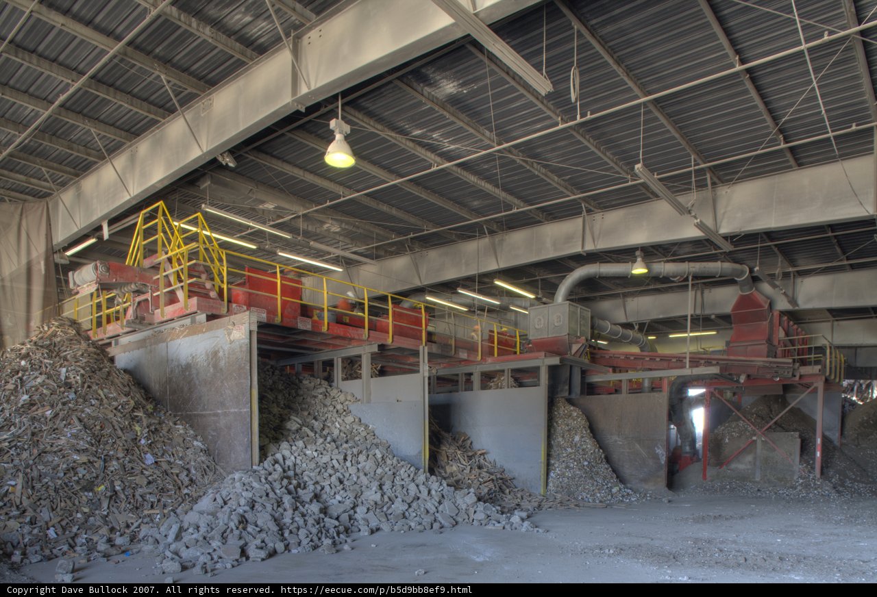 The aftermath of destruction in the warehouse