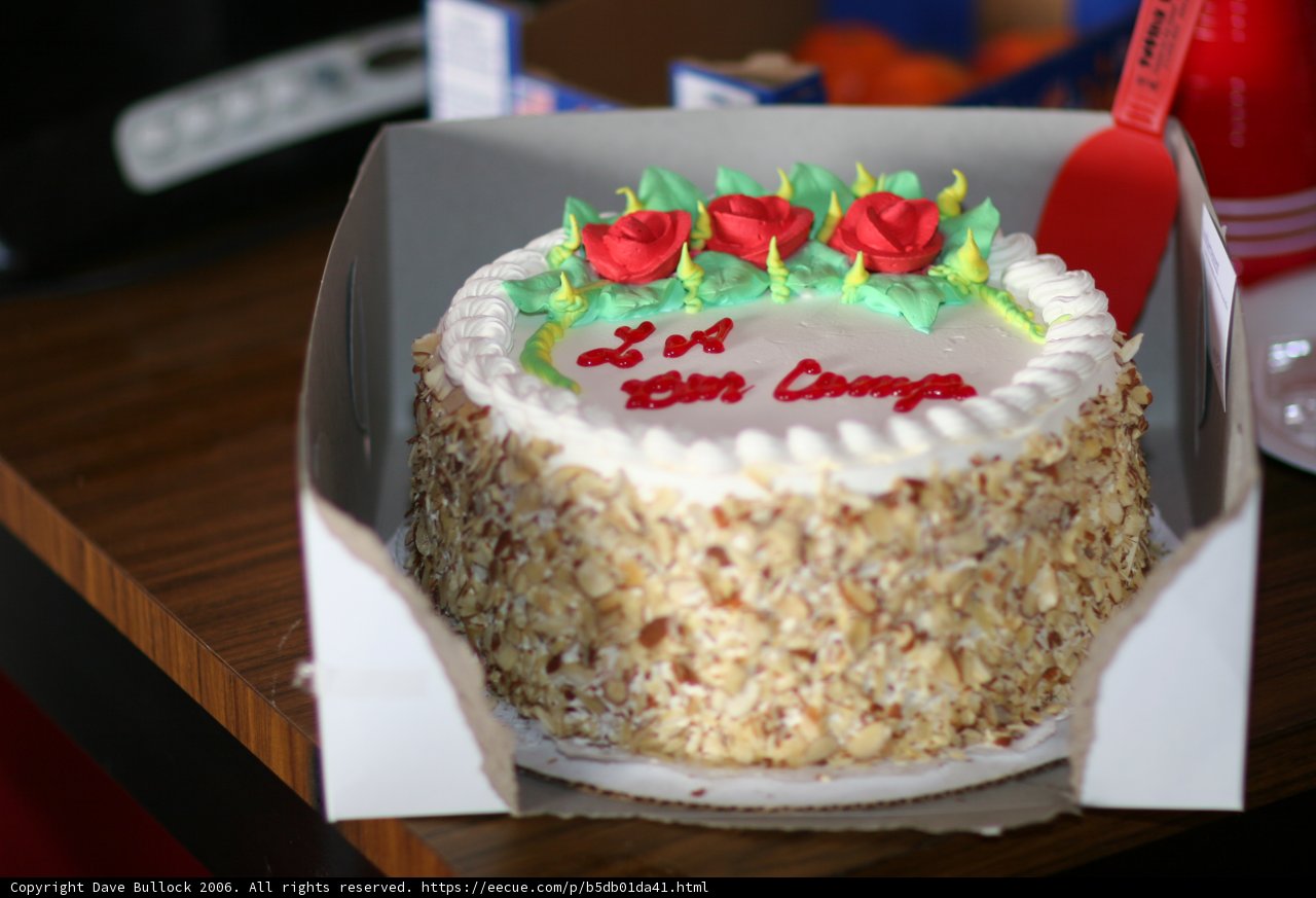 Red Rose Birthday Cake