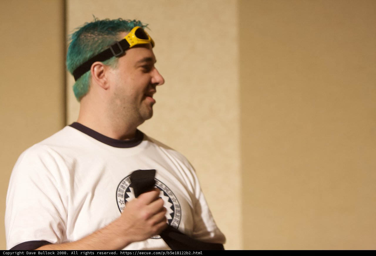 Blue-haired Man with a Yellow Headband