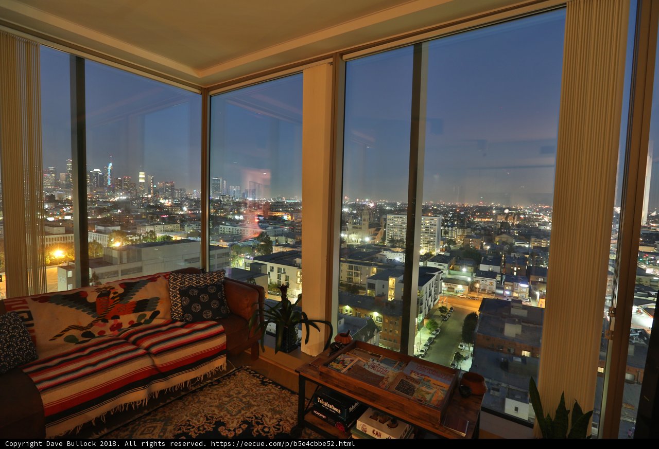 City Nights from our Penthouse Living Room