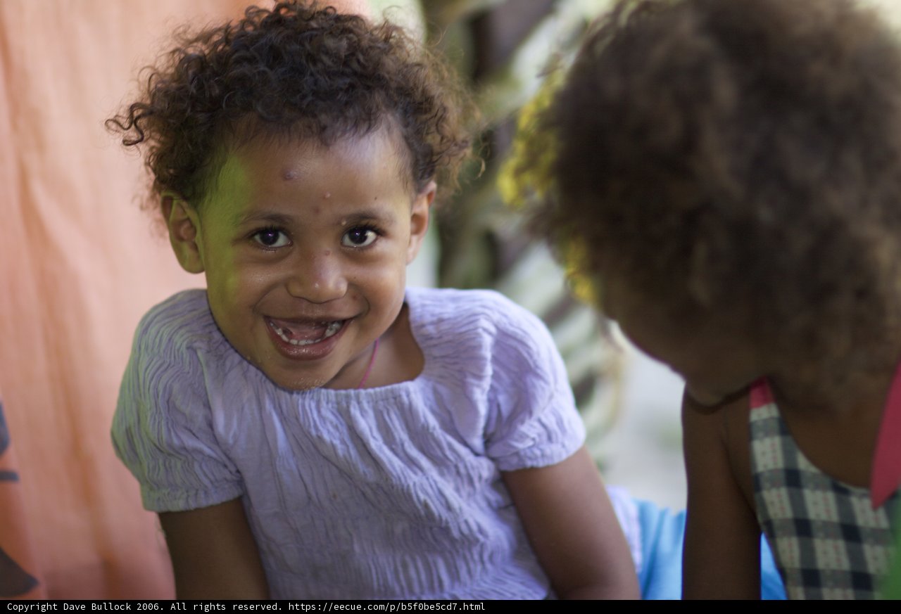 Smiling Girl with her Playmate