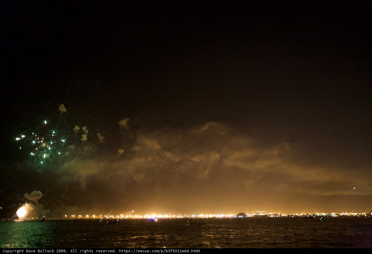 Sparkling Show Above the San Diego Skyline