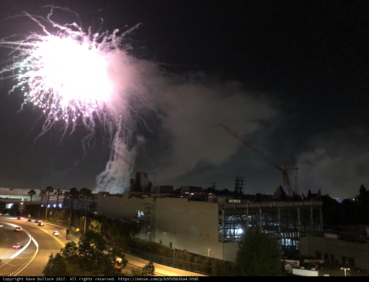 Fireworks Illuminate City Skyline
