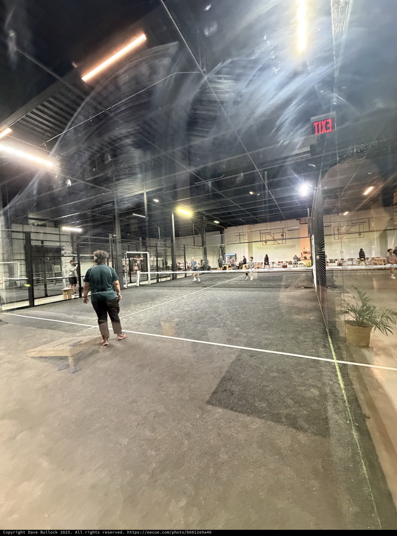Indoor Pickleball Courts with Atmospheric Mist Effects