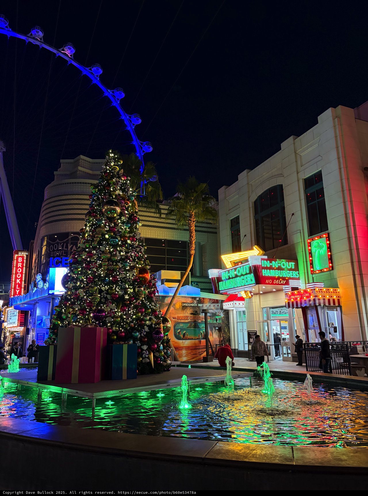 Christmas Decorations at The LINQ Promenade Las Vegas