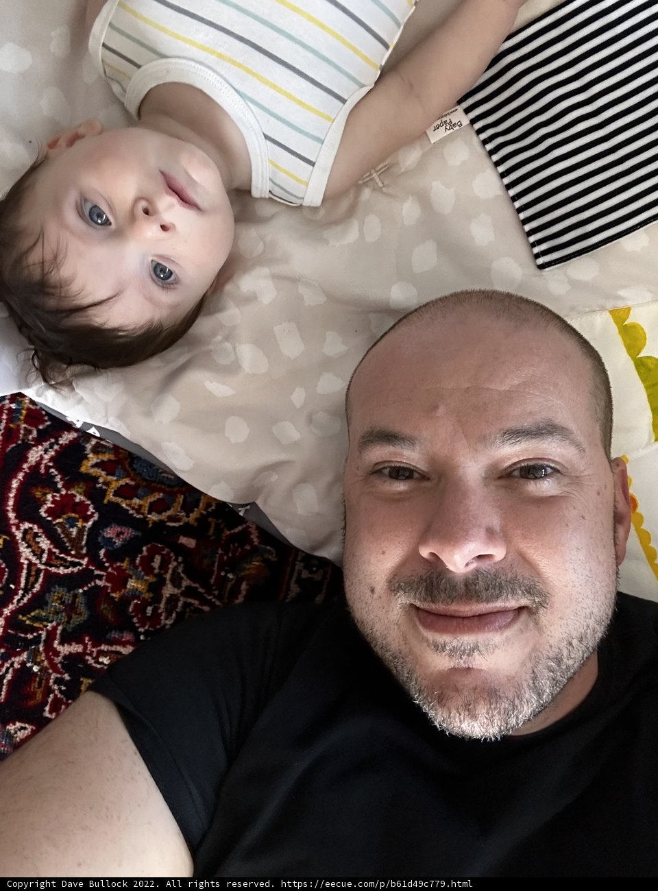 Father and Son: A Naptime Selfie