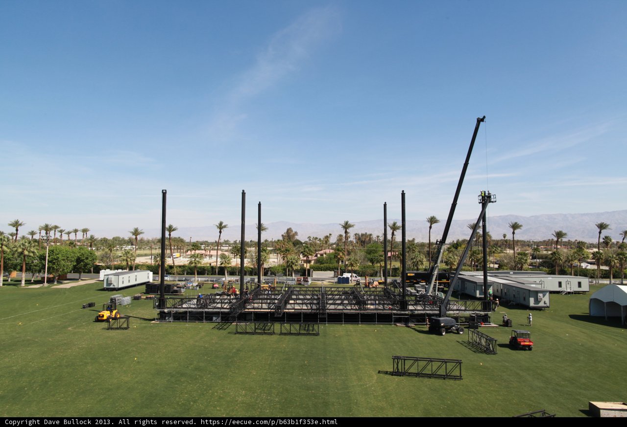 Main Stage in the Middle of a Lush Field