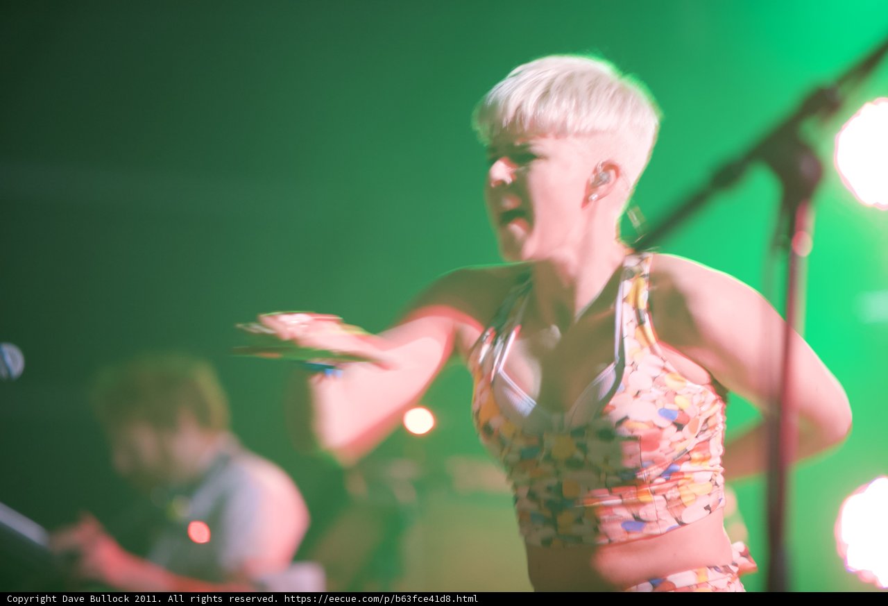 Rocking the Stage with White Hair