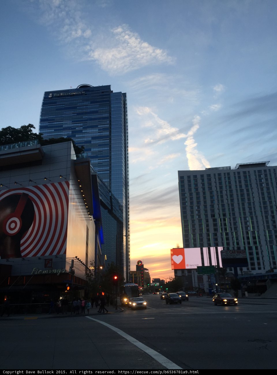 Sunset Heart Billboard at LA Live