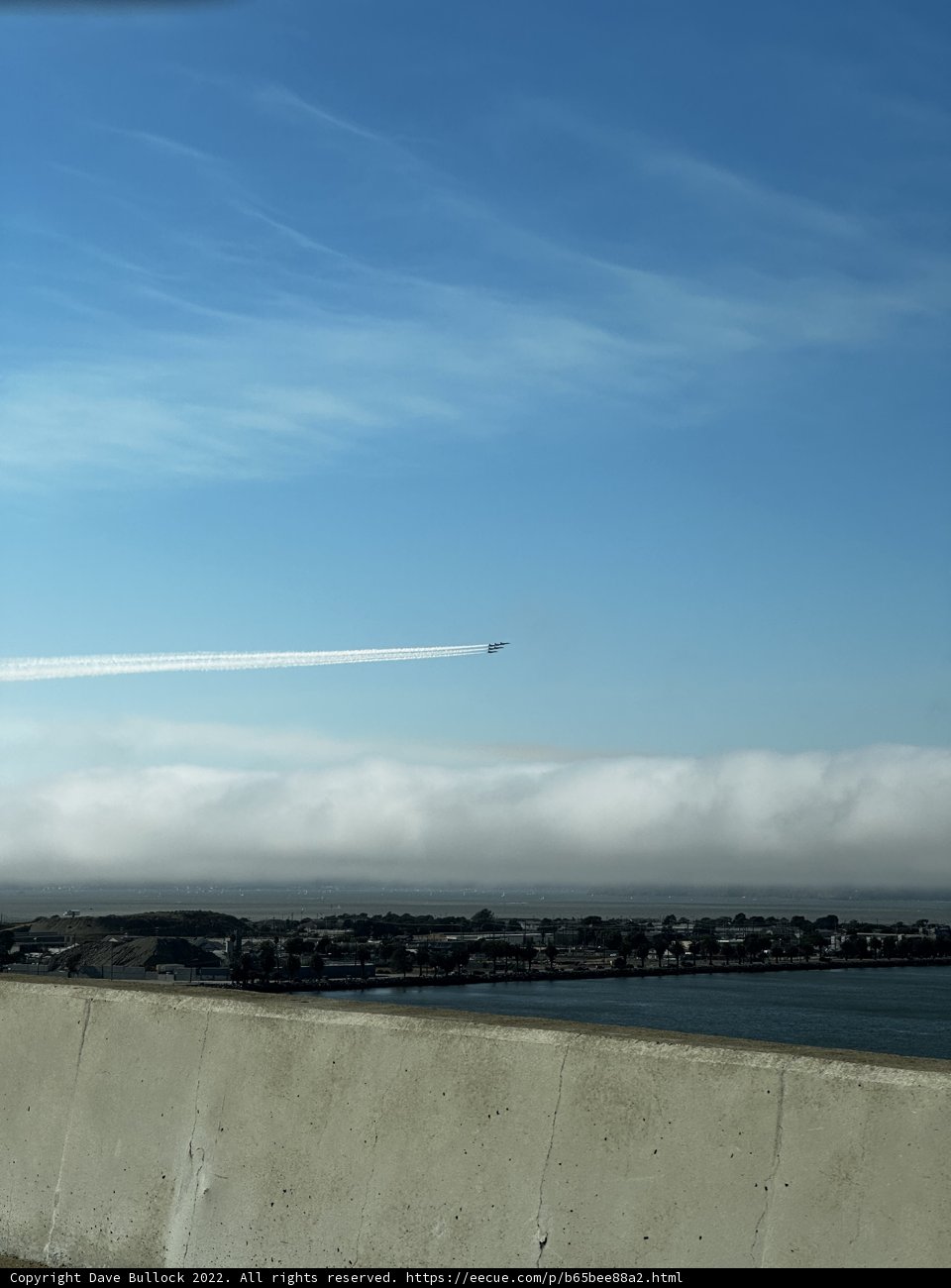 Jet Flying Over the Bay