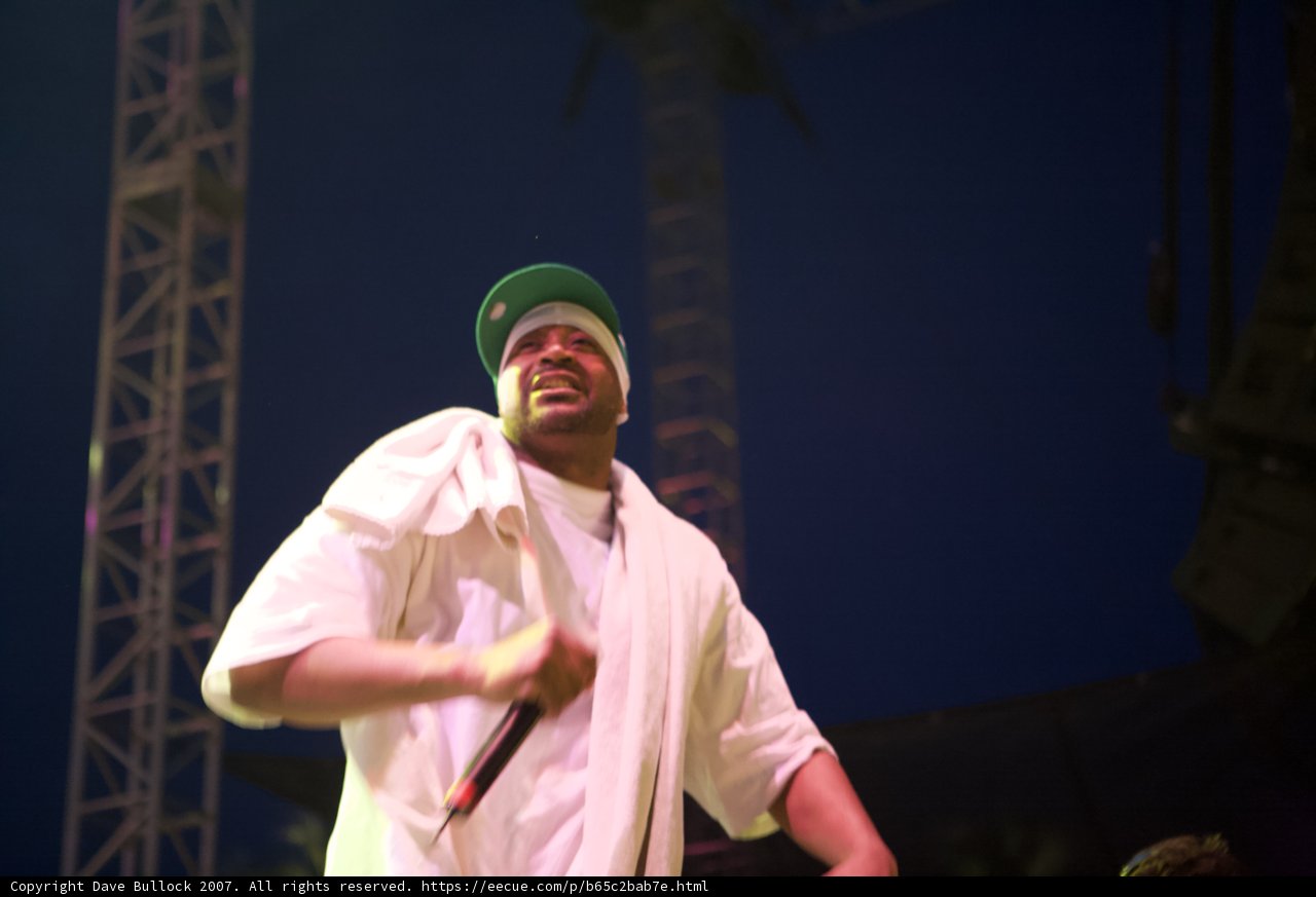 Ghostface Killah Rocks Coachella Stage in Green Hat