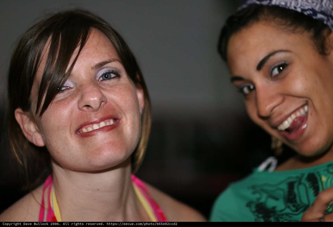 Two Friends Share a Joyful Moment Together