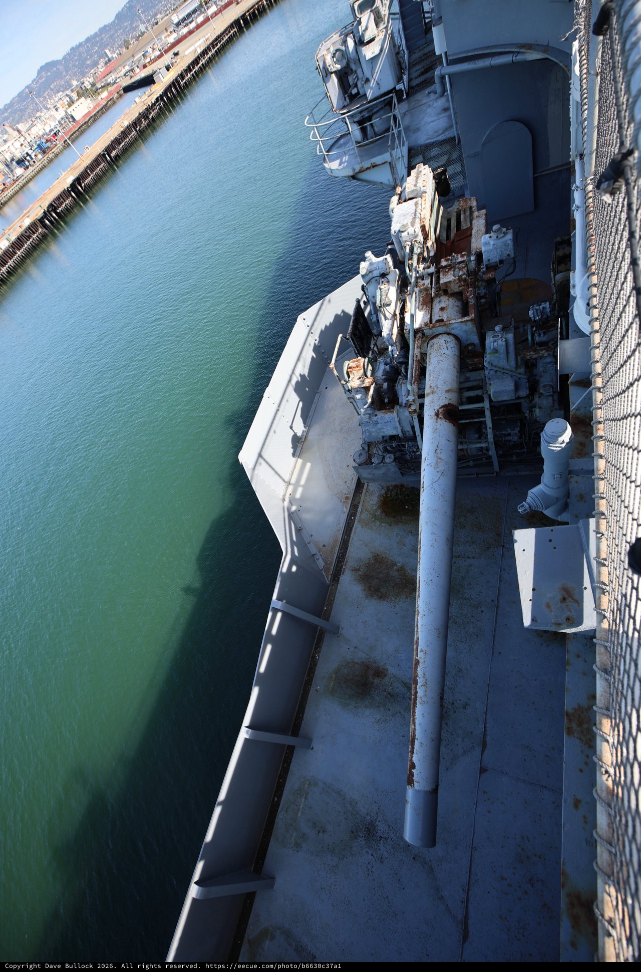 Weathered Naval Deck of Historic USS Hornet
