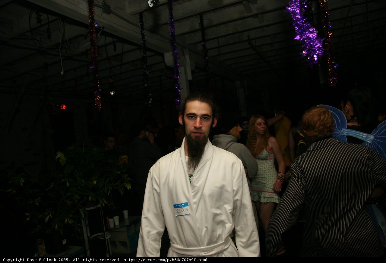 Robed Man Joins the Crowd