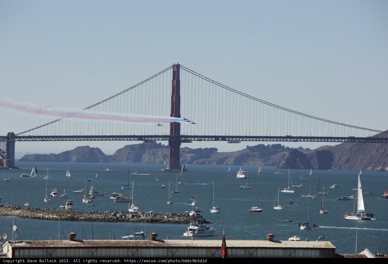 The Majestic Bridge Overlook at Fleet Week Air Show, 2023