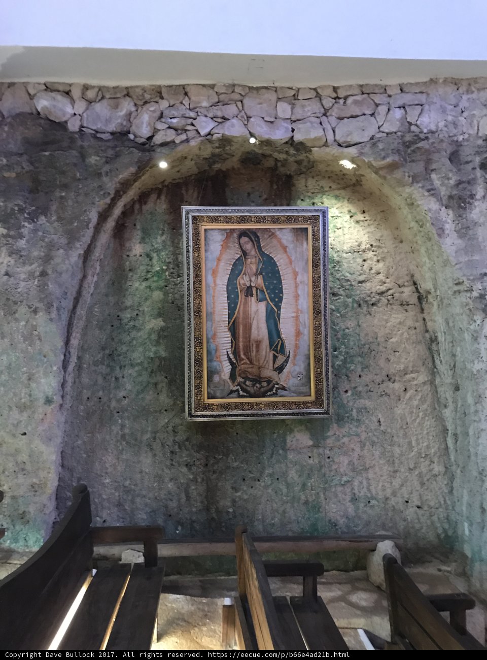 The Virgin of Guadalupe in a Church