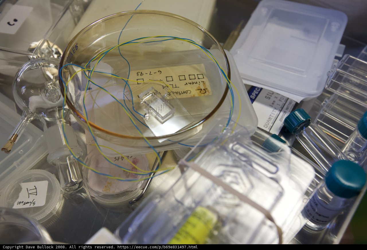 The Nano Lab in 2008: A Glass Jar and Plastic Container