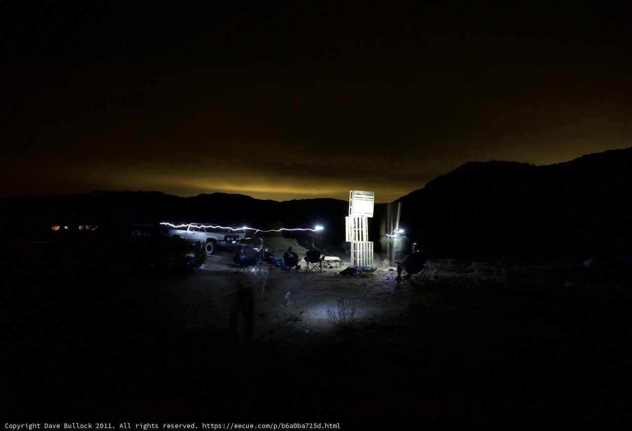Desert Tower under Night Sky
