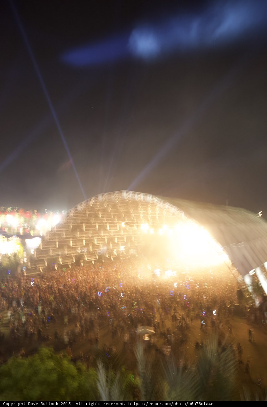 A Sea of Lights and People