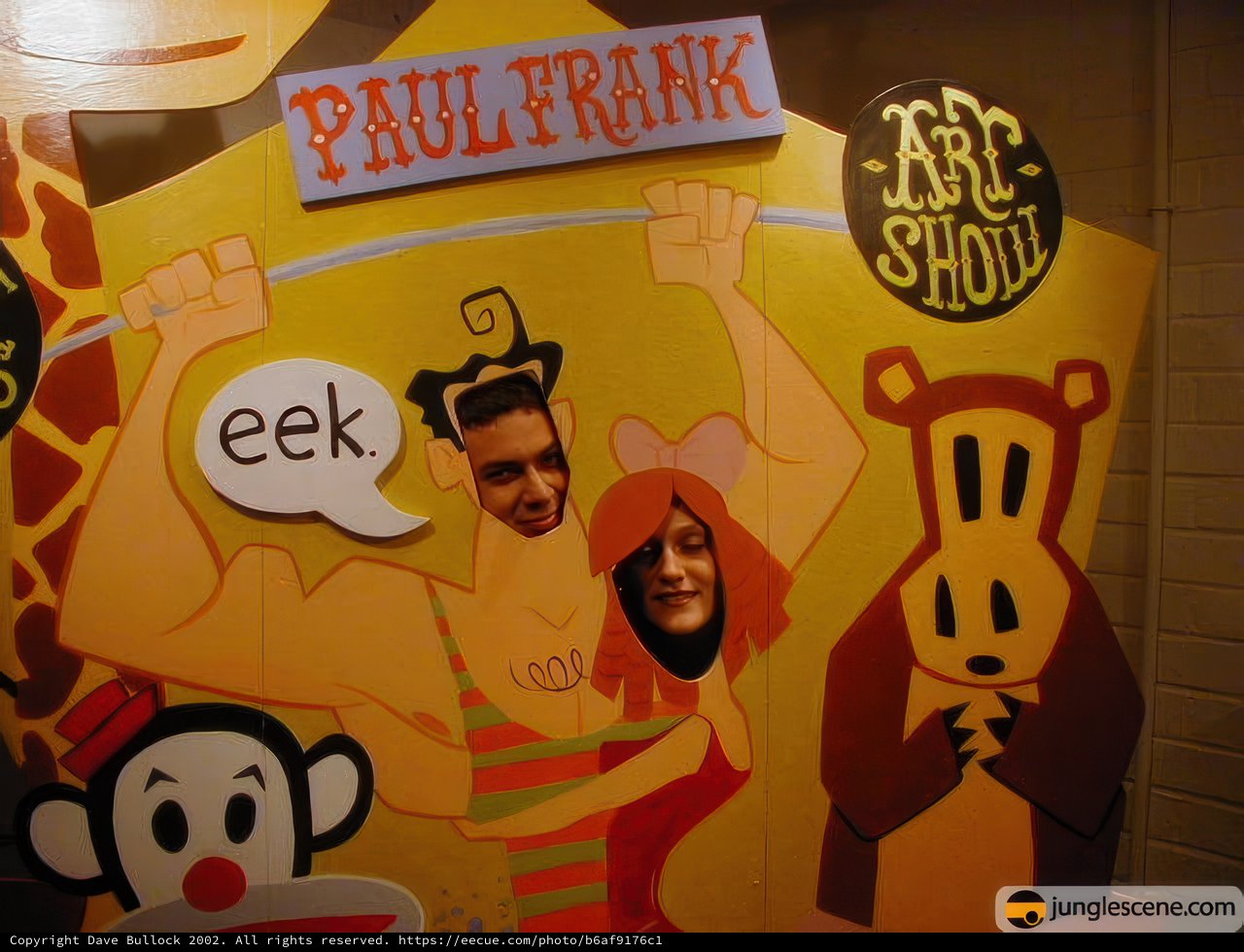 Enjoying the Paul Frank Art Show