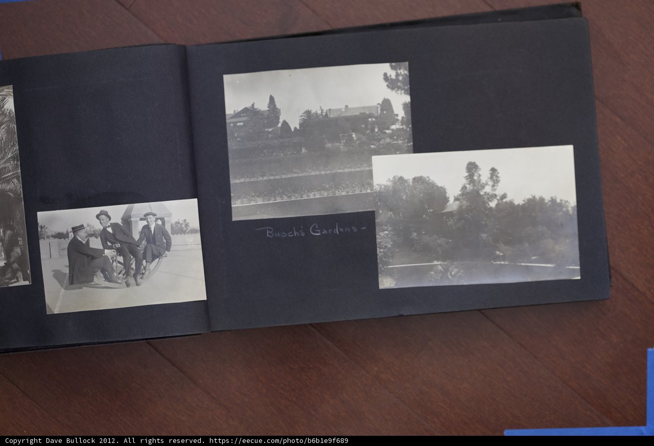 Vintage Photo Book with Faces and Hats