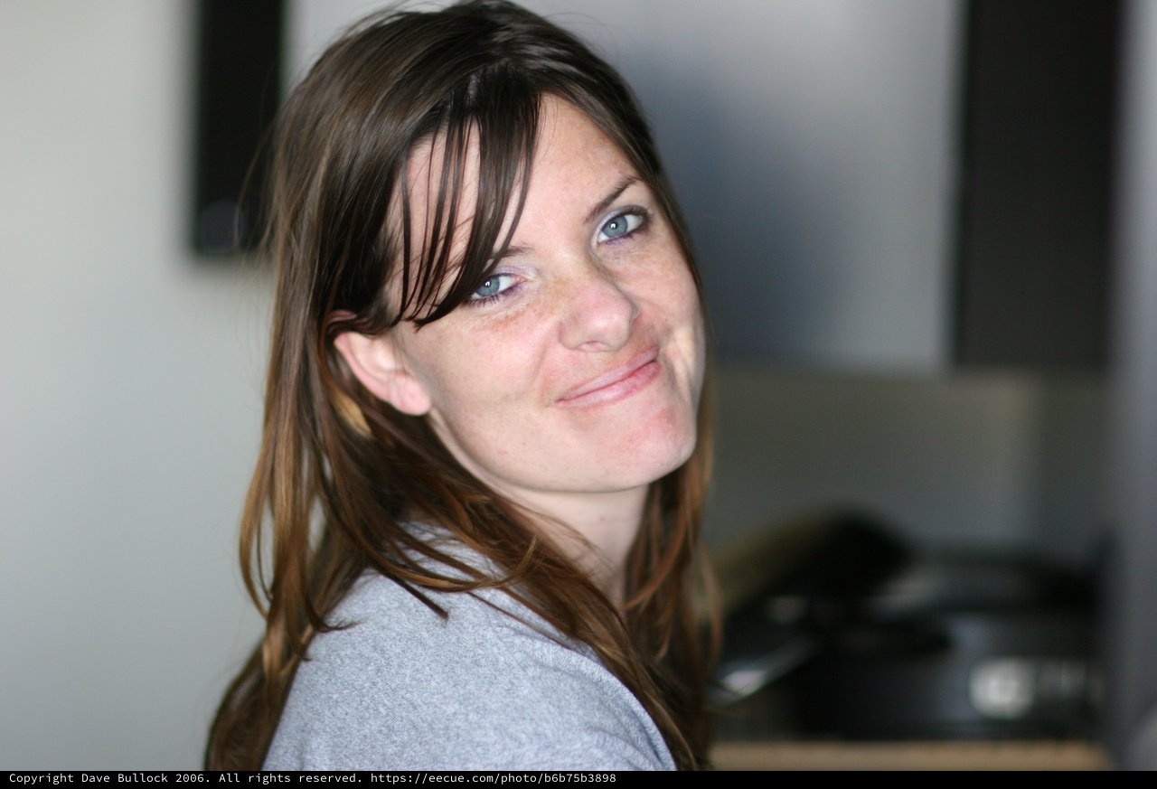 Candid Portrait of a Woman with a Warm Smile